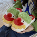 Halloween Funny Slippers For Women Winter Warm Non-slip