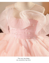 Girls' Catwalk Piano Performance Dress Princess Pettiskirt