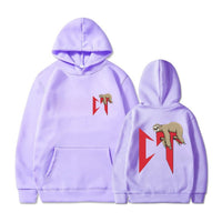 Plus Size Brushed Hoody Casual Cartoon