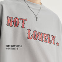 Men's Twill Cotton Crack Printed T-shirt