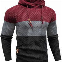Jacquard Sweatshirt With Long Sleeves And A Hood