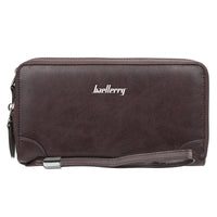 Men's Casual Double Zip Hand-held Large Capacity Multiple Card Slots Wallet