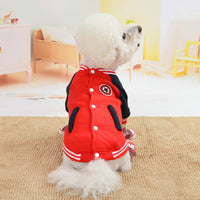 Dog baseball uniform cotton sweater
