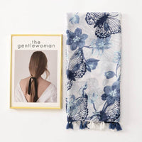 Rendering Ink Painting Butterfly Printed Sunscreen Shawl