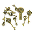 Vintage key pendant charm mixed diy handmade jewelry accessories alloy bracelet necklace accessories