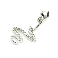 Diamond Snake Navel Nail