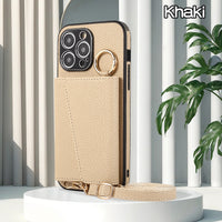 Cross-body Lanyard Card Phone Case