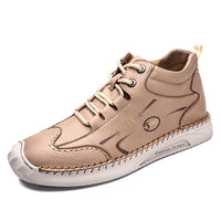 Men's microfiber high-top tooling shoes
