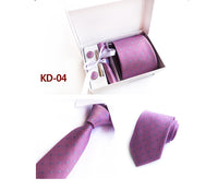 Gift box 6 piece suit group tie