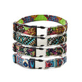 Ethnic style half metal dog collar