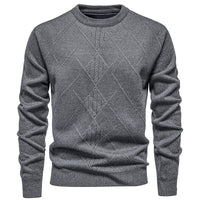 Fleece-lined Thick Round Neck Knitted Undershirt