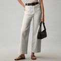 Plus-size High-waisted Slimming Solid-color Suit Pants