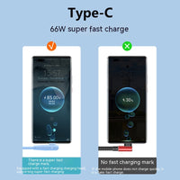 6A Super Fast Charge One-to-three Elbow Data Cable