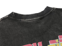 Men's Hip Hop Abstract Printing Distressed Washed Top
