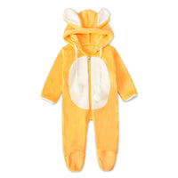 Long-sleeved Rabbit Hooded Padded Jumpsuit