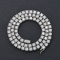 Single-row Tennis Chain Necklace