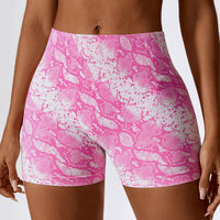 European And American Digital Printing Seamless Yoga Shorts