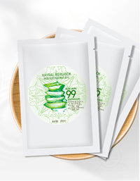 Aloe replenishment mask, stay up late, moisturize and repair pox and print.