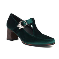 Womens Fashionable Chunky-heel High Heels With Buckles