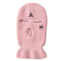 Spider-embroidered Warm Knitted Three-hole Hat