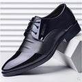Men's Business Leather Shoes British Style Black