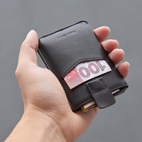 Men's Buckle Driving License Leather Case Mini Wallet