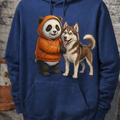 European Size Drop-shoulder Sleeve Casual Sports Hoodie Sweater