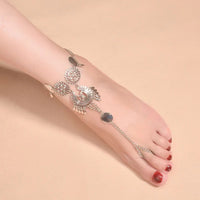 Retro Fashion Multi-layer Tassel Anklet For Women