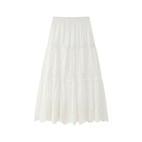 Womens Fashion Hollowed-Out Lace Petal Skirt