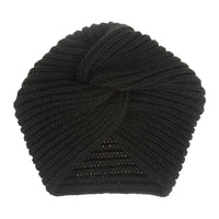 New Winter Knitted Nail Pearl Headscarf Hat Bohemian Knotted Warm Headband