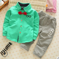 Cotton sweater children's suit