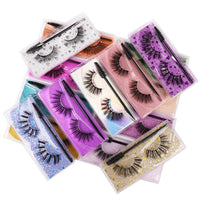 Long Natural Eyelashes With Plastic Cotton Thread