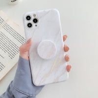 Compatible with Apple , Colorful Frosted Marble Mobile Phone Case