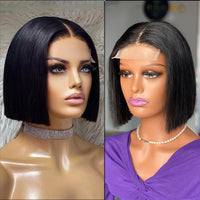 12A Vietnam Bone Straight Bob Human Hair Wigs