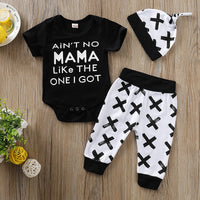 Children's short-sleeved three-piece suit