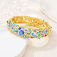 Ocean Style Starfish Enamel Diamond-Encrusted Bracelet
