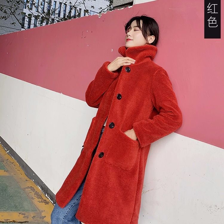 Fur Korean Style Particle Short Coat Overcoat Women