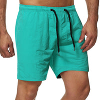 Summer Men's Shorts Candy Color Waterproof Quick-drying Knee Length Pants