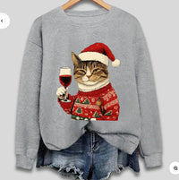 Womens Crew-Neck Pullover Faux-Knit Sweater