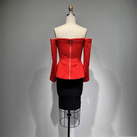 Loose Top Casual Tight Skirt 2 Pieces Suit