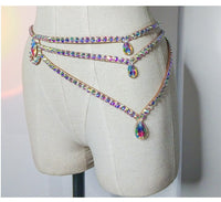 New Belly Dance Waist Chain, Heavy-duty Hot Drilling Oriental Dance Handmade