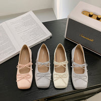 Fashionable All-match Square Head Pumps Women