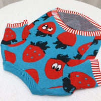Canine Sweater Strawberry Cartoon Short Fat Dog