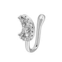 Non-pierced U-shaped Nose Clip Copper Inlaid Zircon Star Heart Piercing Jewelry