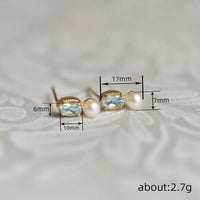 Elegant Stud Earrings For Women Pearl Delicate
