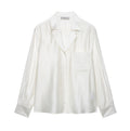Solid Color Embroidered Pocket Shirt
