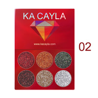 Creative 6 Colors Diamond Sequin Eyeshadow Palette