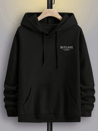 Men's Casual Fleece-lined Hoodie