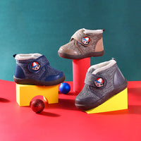 Plush Children's Snow Boots Fashion Cartoon Velcro
