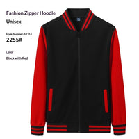 SpringAutumn Employee Team-Building Fleece-Lined Stand-Up Collar Workwear